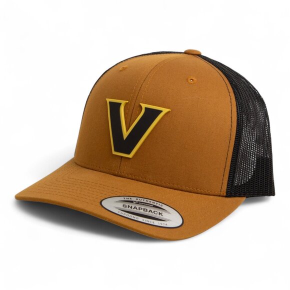Vanderbilt Commodores Black YP Snapback Hat- Carmel/ Black - Picture 2 of 3